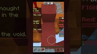 One stack bridge on mobile mcpe shorts blockwars [upl. by Fleisig]