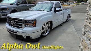 Alpha Owls headlights full install [upl. by Taryne]