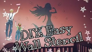 DIY  Easy Mermaid Wall Stencil [upl. by Arras]