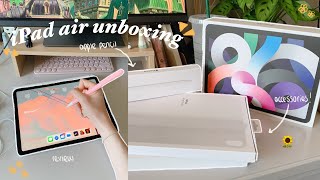 iPad air 4th gen unboxing and review 🧊 how i use it to study [upl. by Scoles]