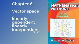 Mathematical Methods by SM Yusuf chapter 6 vector space exercise 62 [upl. by Niuq32]