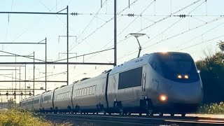 Acela Express 2218  Awesome Hornshow  Eddington Station [upl. by Savell509]