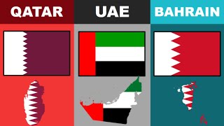 Qatar vs UAE vs Bahrain  Country Comparison [upl. by Airamat]