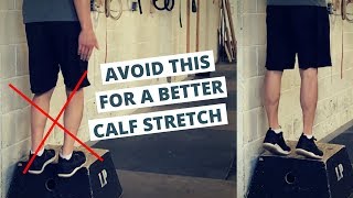 Avoid this GASTROCNEMIUS Stretch Mistake and how to do it right [upl. by Hurst]