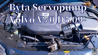 Byta servopump Volvo V70 D5 Fas 2 [upl. by Akitan]