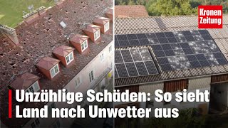 Ort fast abgesoffen Unzählige Schäden So sieht Land nach Unwetter aus  kronetv NEWS [upl. by Hedi]