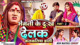 भैगनी के दुख देलक कलकतिया वाली  PART 1  Maithili Comedy 2024 [upl. by Delfine]