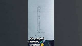 to calibrate the given Burette 🧪⚗️chemistry practical BSC 3rd sem👍✨ [upl. by Iclehc]