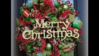 Christmas Deco Mesh Wreath [upl. by Maleki223]