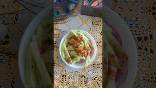 The Easiest Salad Ever 🥗🥒🧅Onion Cucumber Salad  Quick and Easy shorts salad [upl. by Calida510]