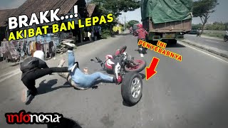 NGERIII DetikDetik Ban Mobil Lepas Berujung Celaka [upl. by Lidah312]