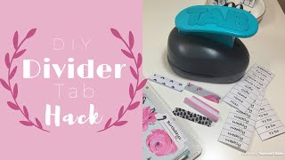 Easy DIY Planner Divider Tabs amp Labels  We R Memory Keepers Tab Punch Hack [upl. by Northington579]