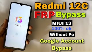 Redmi 12c Frp Bypass ‼️ New Tricks ‼️ Redmi 12c Google account bypass without pc [upl. by Hgielra]