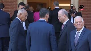 PM Sanchez receives ‘ArabIslamic Contact Group for Gaza’ at the Moncloa Palace [upl. by Nosnek]