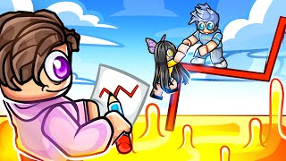 DRAW TO CLIMB OBBY Roblox With Friends [upl. by Tully]