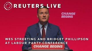 LIVE Wes Streeting and Bridget Phillipson speak at Labour Party Conference [upl. by Ardnikal135]