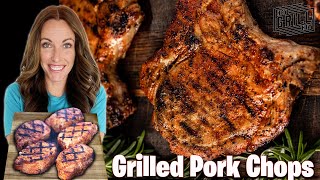 The Best Recipe for Perfect Grilled Pork Chops  Hey Grill Hey [upl. by Anelrats]