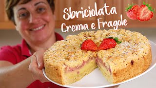 SBRICIOLATA CREMA E FRAGOLE Ricetta Facile  Fatto in Casa da Benedetta [upl. by Neeven994]