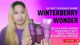 WINTERBERRY WONDER  Bath amp Body Works Fragrance Mist Body Cream and Shower Gel REVIEW [upl. by Leik103]