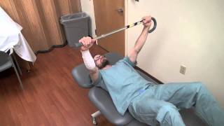 BOSSHIN PT 50 Supine Assisted Forward Flexion with Cane [upl. by Nerraj]