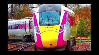 LNER Azuma 801103 departs York [upl. by Ahsytal940]