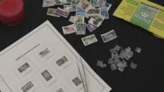 Stamp Collecting  How to Hinge a Postage Stamp Long Version [upl. by Ernaldus]