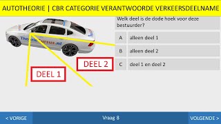 Autotheorie  Inzichtvragen  Parkeren  Snelheid  Slaag in 1 keer  Dode hoek  Spoorvorming [upl. by Tollmann]