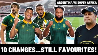 SPRINGBOK TEAM FOR ARGENTINA SELECTION REACTION [upl. by Heilner]