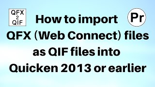 Convert QFX to QIF and import into Quicken [upl. by Kreit259]