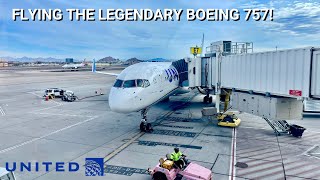 REVIEW  United Airlines  Phoenix PHX  Newark EWR  Boeing 757200  Economy [upl. by Il757]