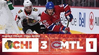 Canadiens vs Blackhawks 201718 Match 04 [upl. by Neelat]