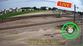 Live Rail Cam in Moorhead MN  BNSF Staples Sub  Moorhead East Diamond Cam  NTROTC MP 58 [upl. by Jar]