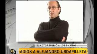 Adiós a Alejandro Urdapilleta  Telefe Noticias [upl. by Onit]