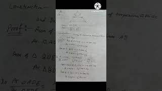 class 10th Maths chapter 6 triangle proof of theorem 61BPT theoremThales theorem [upl. by Adaminah]