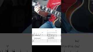 lick V  I Posición II de la escala mayor jazz guitartabs guitarlesson jazzguitar shorts [upl. by Anailuj]