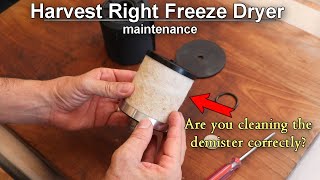 How to properly clean the demister on your Harvest Right Vacuum Pump [upl. by Meyer]