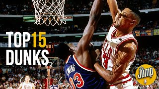 Top 15 Most Memorable NBA Dunks of AllTime  The Jump [upl. by Xylon]