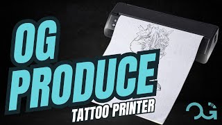 OG PRODUCE PRINTER  LA MEJOR IMPRESORA PARA TU ESTUDIO DE TATUAJES Mejor que PHOMEMO M08F [upl. by Nhguaval11]