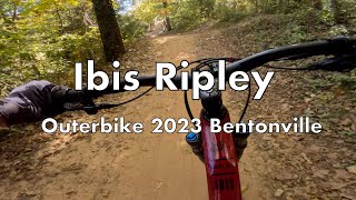 Ibis Ripley Demo Ride at Outerbike 2023 at Coler MTB Trails in Bentonville [upl. by Carrillo]