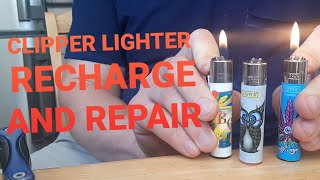 How to recharge clipper lighter and repair them [upl. by Notxed]