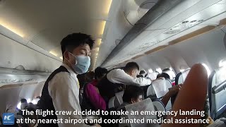 Chinese flight crew divert plane to save 7yrold boy [upl. by Anilemrac]