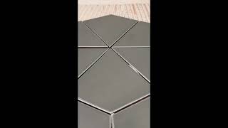 Geometric Floor Tile Installation Shorts [upl. by Ahcsas]