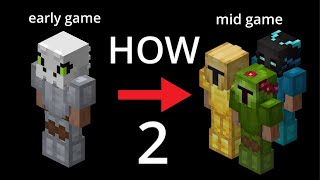 how to get into mid game hypixel skyblock [upl. by Imoan521]