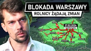 Rolnicy ZABLOKUJĄ CAŁĄ POLSKĘ  Sytuacja jest poważna” [upl. by Ateiram]