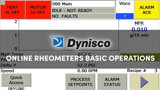 Dynisco Online Rheometers  Basic Operations Guide [upl. by Ardnosak]