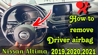 HOW TO REMOVE NISSAN ALTIMAMAXIMA 2019202020212022 DRIVER AIRBAG [upl. by Hinman]