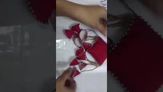 bridal lehenga latkan make at home😱shots latkan latest handmade tassels diy craft fabric [upl. by Elocim]