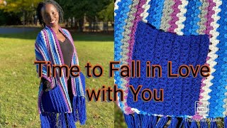 BEAUTIFUL MULTICOLOUR  REVERSIBLE POCKECT SHAWL  EASY TUTORIAL  BEGINNER FRIENDLY [upl. by Imtiaz]