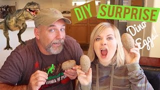 DIY SURPRISE DINOSAUR EGGS [upl. by Muirhead]