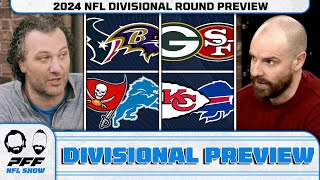 2024 NFL Divisional Round Preview  PFF NFL Show [upl. by Lady]